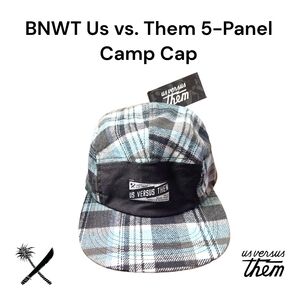 BNWT Us vs. Them 5-Panel Camp Cap